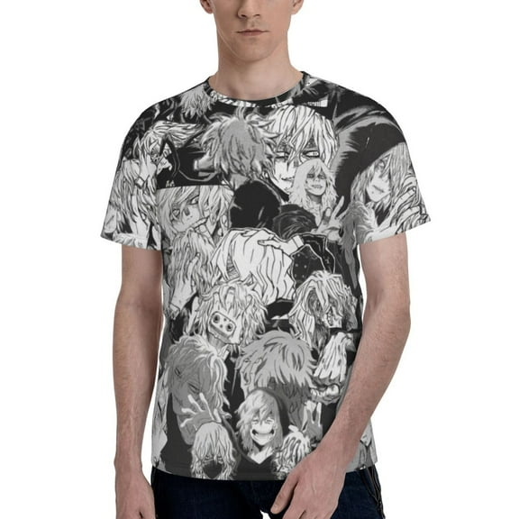 Shigaraki Tomura Men's T Shirt Summer Casual Fashion Unisex Short Sleeve Graphic Crew Neck Tees Tops