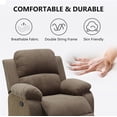 thumbnail image 3 of 3-Pcs Manual Sectional Recliner Sofa Set with Storage, Taupe Corduroy (2 Recliner Seats, Cup Holder), 3 of 16