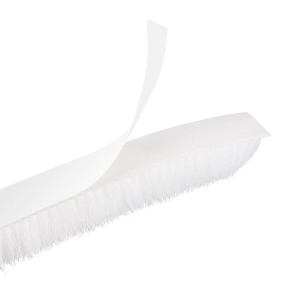 Uxcell Weather Stripping Brush, 65ft l x 0.35" W x 0.35" H Self-Adhesive Seal Weatherstrip Sweep Brush White for Door Window