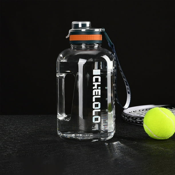 Botella Deportiva de Gran Capacidad de 1600 Ml con Infusor de Té | Portátil para Exteriores con Asa de Cuerda | Jarra de Plástico Esmerilado Antifugas para Hombres y Mujeres