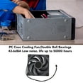 thumbnail image 3 of Ventilador De Caja, Ventilador De Refrigeración De Caja Control De Temperatura Inteligente De Poco Ruido 12V Para Computadora, 3 of 7