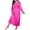 Hot Pink, variant on Jamicy Long Nightgowns for Women Long Sleeve Sleepshirts Loungewear Casual Sleepwear Loose Sleep Dress Soft Sleepwear Nightwear