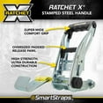 thumbnail image 3 of 2 in. x 27 ft. Yellow Commercial RatchetX Tie Down Strap w/ Flat Hooks with 3,333 lb. Safe Work Load - 1 pack, 3 of 5