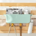 thumbnail image 6 of Hanging Storage Basket, Bedside Caddy, Bed Organizer with Hook, Dorm Room Essentials, Remote Holder, Wall Mounted Organizer, Large Capacity Hanging Shelf for Bedroom, Dorm, 6 of 7