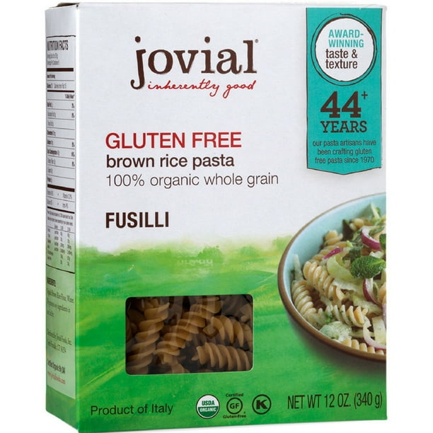 2 Pack Jovial Fusilli Gluten Free Pasta, 12 oz