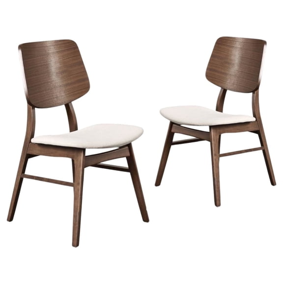 Walnut Solid Wood Dining Chairs Set of 2 – Classic Chairs for Dining
