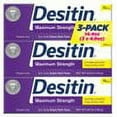 thumbnail image 2 of Desitin Maximum Strength Zinc Oxide Diaper Rash Paste - 4 Oz, 6 Pack, 2 of 2