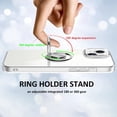 thumbnail image 4 of Case for iPhone 15 Plus Case with Ring Kickstand Holder [Built-in Camera Lens & Screen Protector] [Support Car Mount] Clear Soft TPU Shockproof Protective Phone Cover, 4 of 12