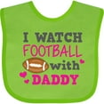 thumbnail image 3 of Inktastic I Watch Football with My Daddy Boys or Girls Baby Bib, 3 of 4