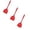 Red(3Pcs), variant on PLJFXXM Get It Right Silicone Kitchen Spatula Turner - Non toxic cooking utensils for Nonstick Cookware, Cooking and Baking, Mini - 12.59IN - Black