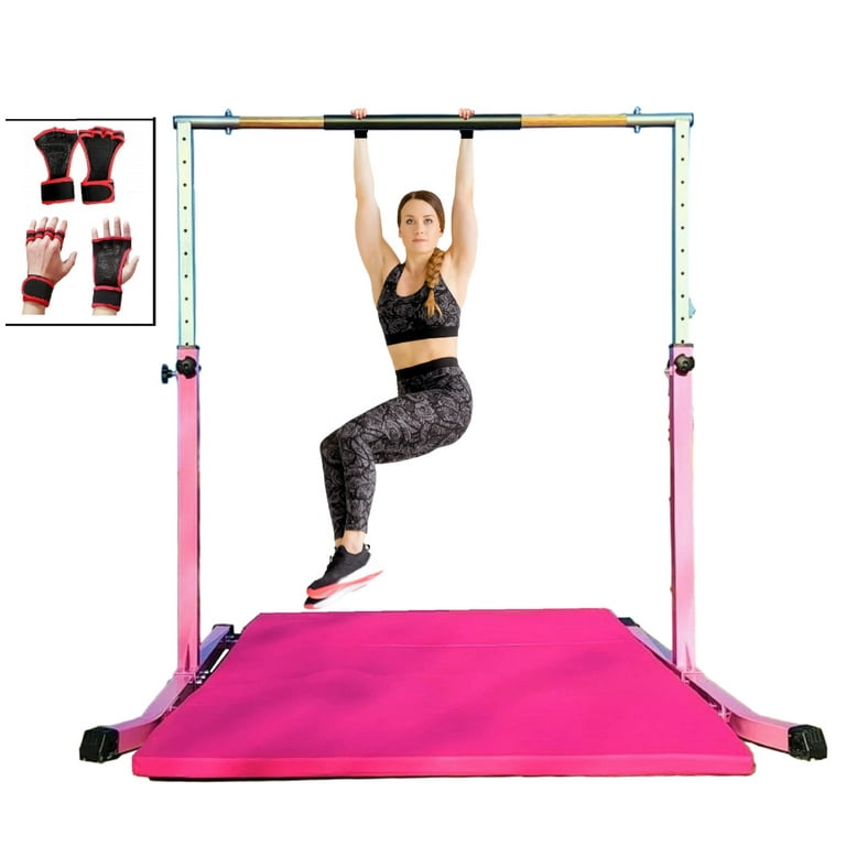Gymnastic Bar Kip Bar Horizontal Training Bar Set - Adjustable