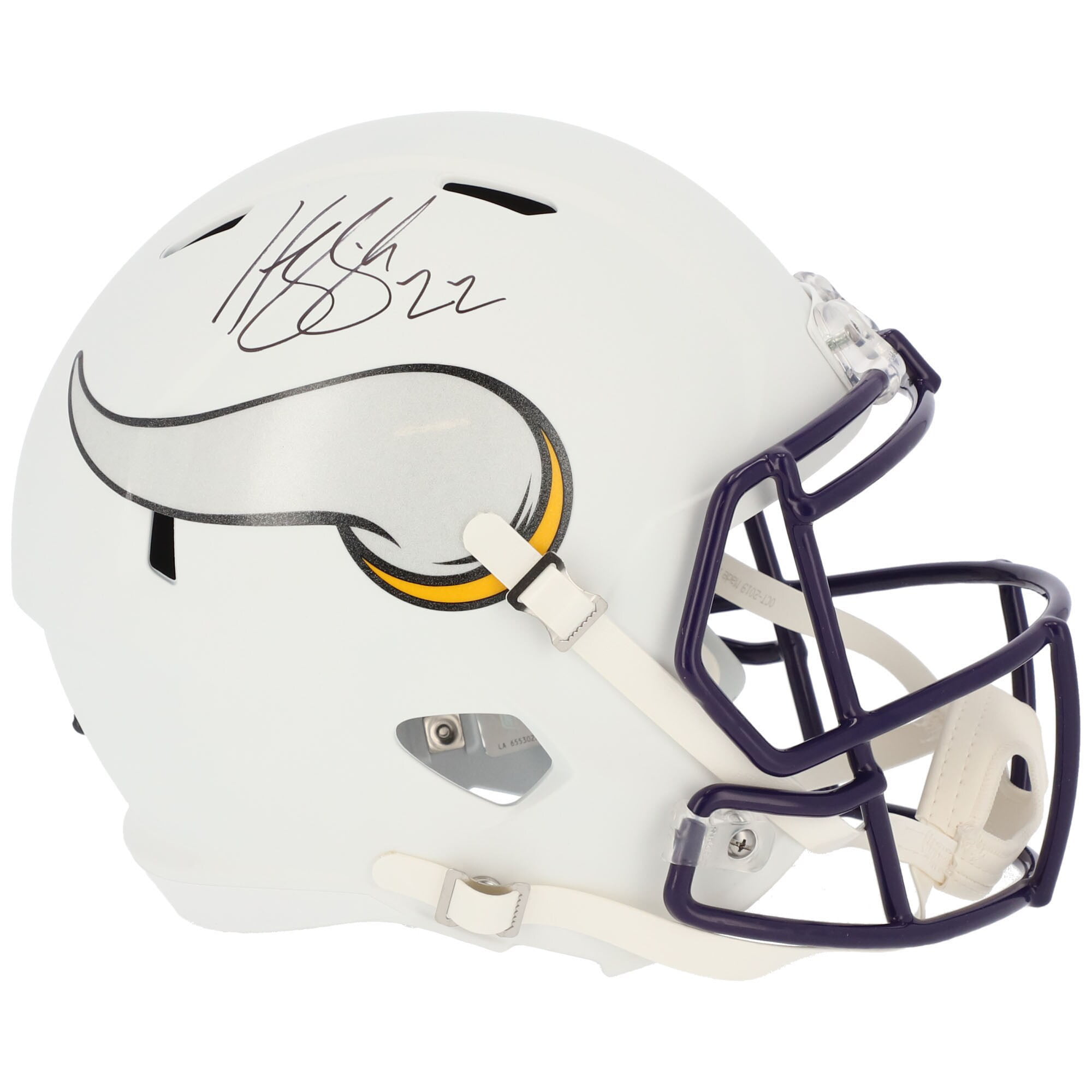 Harrison Smith Minnesota Vikings Autographed Riddell Flat White Alternate  Speed Replica Helmet 