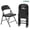 Black, variant on HaiNova All Iron Steel Folding Chair 4 Pack,Durable Portable,Capacity 350 lbs, Indoor/Outdoor Dual-Use Seating for Various Occasions, Black