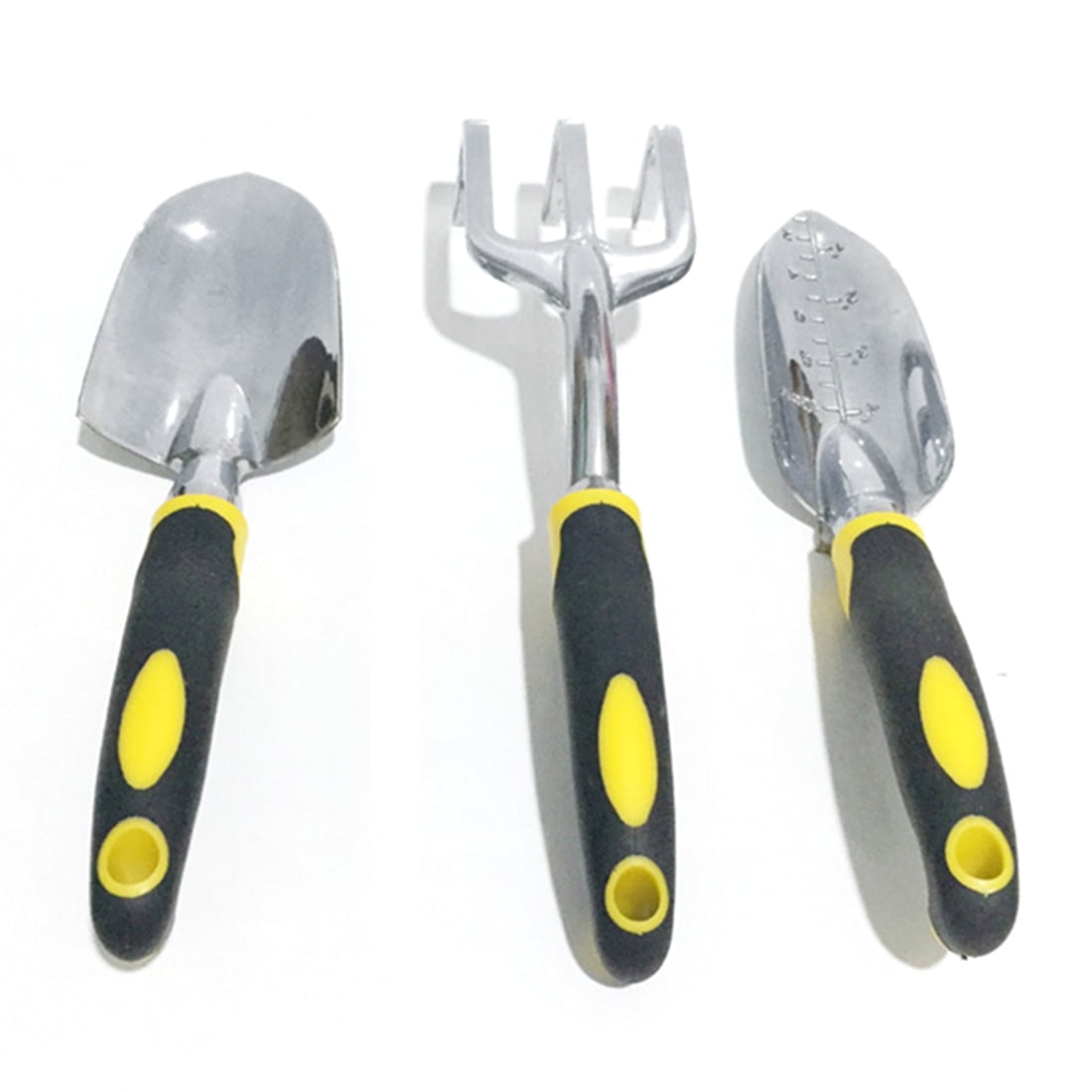 3Pcs Garden Tools Set Broad Shovel Toothpoint Shovel Threeteeth Rake