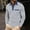 (Fashion 12)Gray, variant on Aimik Polo Shirts for Men Long Sleeve Color Block Collar Pocket Casual Tops All Seasons Stylish Classic Collared Button Down Shirts,Black,M