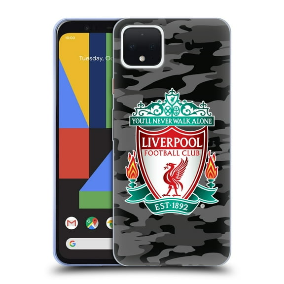 Head Case Designs Officially Licensed Liverpool Football Club Camou Away Colourways Crest Soft Gel Case Compatible with Google Google Pixel 4
