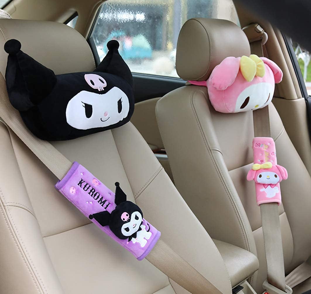 my melody pink black safety seat belt Shoulder sleeve cover car cartoon hot new 
