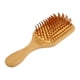 thumbnail image 2 of Cepillo de pelo de bambú para mujer, cepillo de pelo de paleta Natural para crecimiento de cabello rizado, para masajear y desenredar, 2 of 8