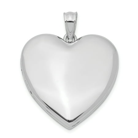 Square Photo Charm Necklace 925 Sterling Silver 24mm Heart Photo Pendant Charm Locket Chain Necklace That Holds Pictures Gifts For Women For Her ()