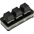 thumbnail image 4 of ZOUSSIQI Mini Keyboard, Tiny Keyboard 3 Key Mini Keypad USB Mechanical Gaming Keyboard RGB Customized Programmable Keypad with Red Switch Small Keyboard for Office Work (Black) CA919-90381, 4 of 8