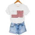 thumbnail image 7 of Busydd T Shirts for Women 4th of July USA Stars and Stripes Print Cotton T-Shirts Independence Day Patriotic Graphic Tees Summer Casual Short Sleeve Crewneck Going Out Tops XL, 7 of 7