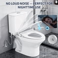 thumbnail image 6 of Atzeste Bidet Toilet Seat, Non-Electric Dual Nozzles Bidet Attachment, Adjustable Water Pressure Water Sprayer, Rear & Feminine Wash, Quiet-Close, Brass Inlet, Fit Elongated Toilet Seat, 6 of 11