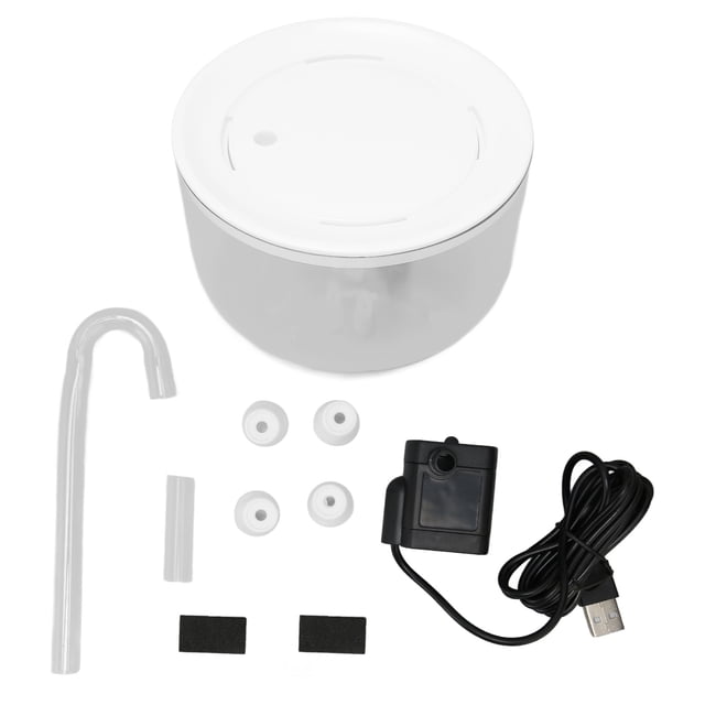 Fuente de agua para gatos, grifo inteligente automático súper silencioso con forma de fuente para gatos y gatitos