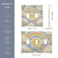 thumbnail image 2 of Yayeee Toggle Light Switch Wall Plate 2-Gang 4.56"x4.48" Decorative Outlet Cover, Purple Rainbow Clouds, 2 of 7