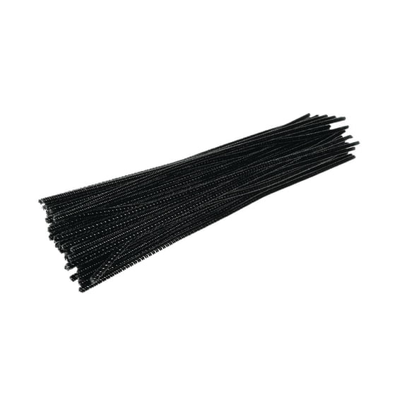 Pipe Cleaners, Black - Pack of 100