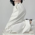 thumbnail image 3 of Womens Spring And Autumn High Waist Wide Leg Straight Casual Sports Overalls, 3 of 6