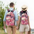 thumbnail image 6 of Lsque Sanrio Pattern Canvas Daypack, Durable Backpack, High-quality Versatile Backpack,Vintage Compact Backpack-Small, 6 of 6