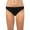 Black, variant on MICHAEL MICHAEL KORS Women's Burgundy Stretch Bikini Lined Moderate Coverage Hipster Swimsuit Bottom S