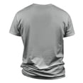 thumbnail image 4 of Men'S Fashionable T-Shirt, Street Casual Short Sleeved Clothing Gray C XL, 4 of 5