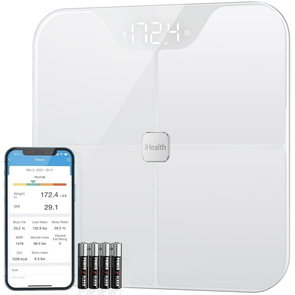 iHealth Nexus Smart Digital Bathroom Scale, 400 lbs Capacity