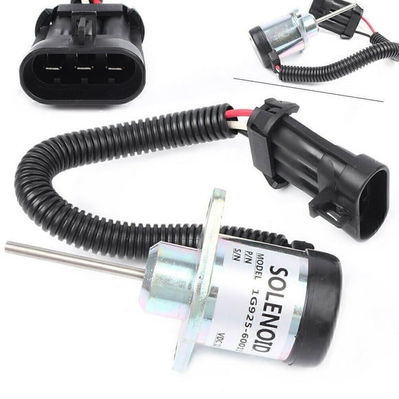 Fuel shut-off solenoid valve 1503ES-12A5UC4S for Kubota Bobcat S185 skid steer 6691498-