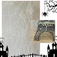 thumbnail image 5 of 1 Yard White Spider Web Lace Fabric 140cm/55.12 Inch Width Gothic Sheer Lace Fabric Polyester Net Fabric Non-Stretch Mesh Fabric Clothing Accessories for Halloween Tablecloth, 5 of 7