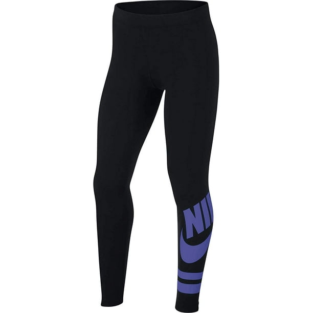 Nike - Nike Big Girl's (7-16) Sportwear Graphic Leggings (Black/Purple ...