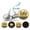 Glitter Gold & Black, variant on Darling Souvenir Magenta 190 Pieces Baby Shower Favor Stickers - Mini Candy Stickers & Chocolate Wrapper Labels for Party Favors & Decorations