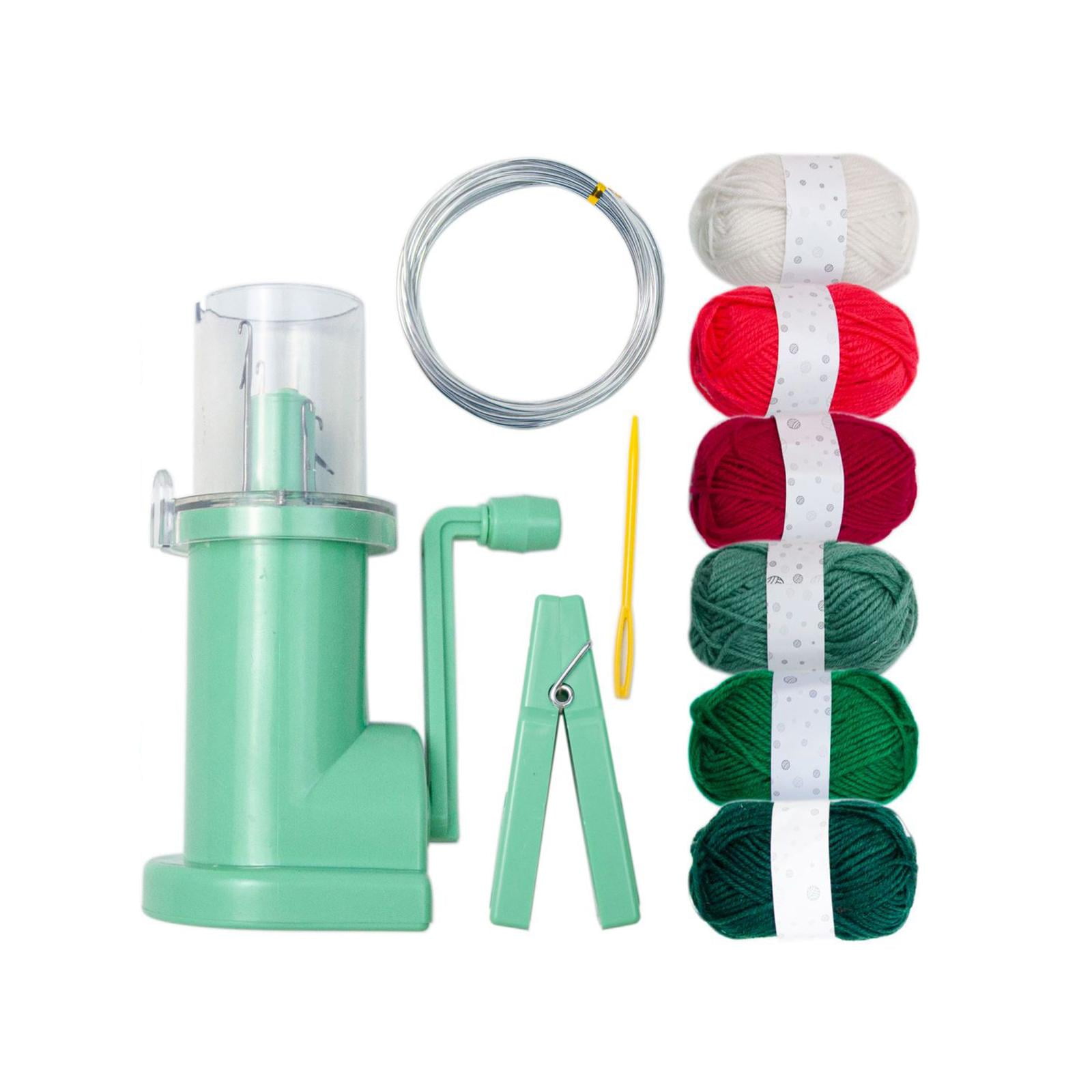Wxqbjtam Hand Knitting Machine Colorful Yarn Weaving Thread Household Weaver Cord Knitter 6 Colors Yarn Set