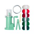 thumbnail image 4 of Hand Operated Small Manual Knitting Machine for Sewing Crafts Crochet 6 Colors Yarn Set, 4 of 8