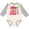 thumbnail image 3 of Inktastic Pink Sloth 2nd Birthday Girls Long Sleeve Baby Bodysuit, 3 of 5