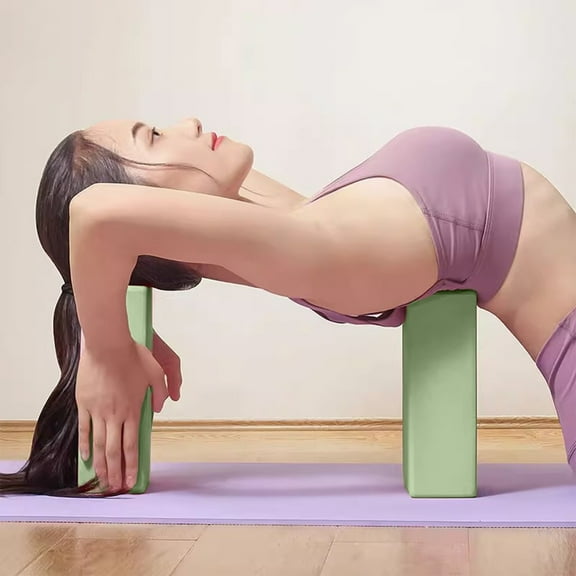 Premium High Density EVA Yoga Block for Yoga, Pilates & Stretching - Non Slip Lightweight Foam Brick for Home Gym, Fitness Training, Rehabilitation & Dance - Durable Portable Exercise Accessory