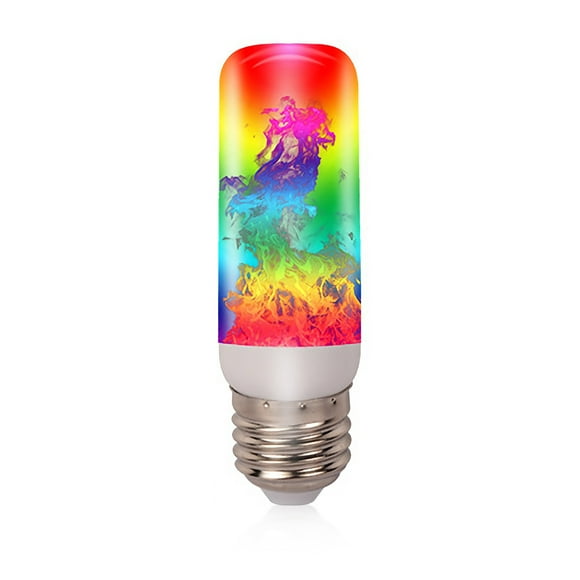 E27 LED Flame Light RGB Bulb Flame Gradient Lamp Colorful Light Festival Holiday Decoration Light 85-265V E27 Bulb