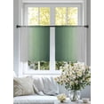 thumbnail image 6 of Sheer Curtains 54 Inches Long, Green Grey Ombre Light Filtering Window Curtains for Living Room/Bedroom, Farmhouse Gradient Minimalist Rod Pocket Voile Sheer Curtain Drapes, 52"W x 54"L, 2 Panels, 6 of 8
