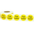 thumbnail image 2 of Yellow with Black Egg Salad Circle Dot Adhesive Stickers, 1 Inch Round Labels, 500 Total Stickers, 2 of 2