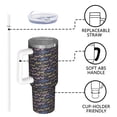 thumbnail image 4 of Modern 40oz Tumbler– Stainless Steel Insulated Tumbler with Handle and Straw, Large Capacity Travel Cup for Hot & Cold Drinks, 4 of 7