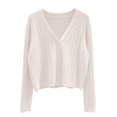 thumbnail image 2 of Delayuji Cardigan For Women Spring Trendy Lightweight Soft Thin Solid Color Long Sleeve Open Front Button Down Cardigans Breathable Cover Ups, 2 of 3