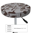 thumbnail image 4 of Balery Brown Moose with Pinecones Fundas de asiento para taburete de bar redondo de tela de terciopelo ajustables que protegen de arañazos y manchas para sillas de 14 a 17 pulgadas.-14 inch, 4 of 7