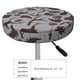 thumbnail image 4 of Balery Brown Moose with Pinecones Fundas de asiento para taburete de bar redondo de tela de terciopelo ajustables que protegen de arañazos y manchas para sillas de 14 a 17 pulgadas.-12 inch, 4 of 7