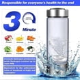 thumbnail image 2 of Hydrogen Water Bottle,Portable Hydrogen Water Ionizer Machine,Hydrogen Water Generator Maker,Hydrogen Rich Water Glass Health Cup,Up to 1600PPB, 2 of 5
